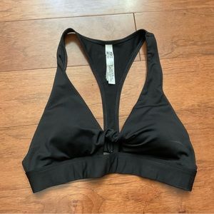 Victoria's Secret Pink Ultimate Lightly Lined Black Razorback Sports Bra Size M